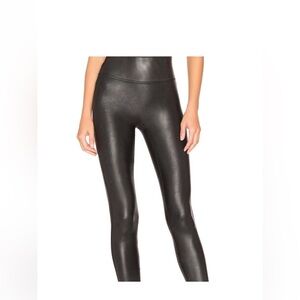 SPANX Black Faux Leather Leggings